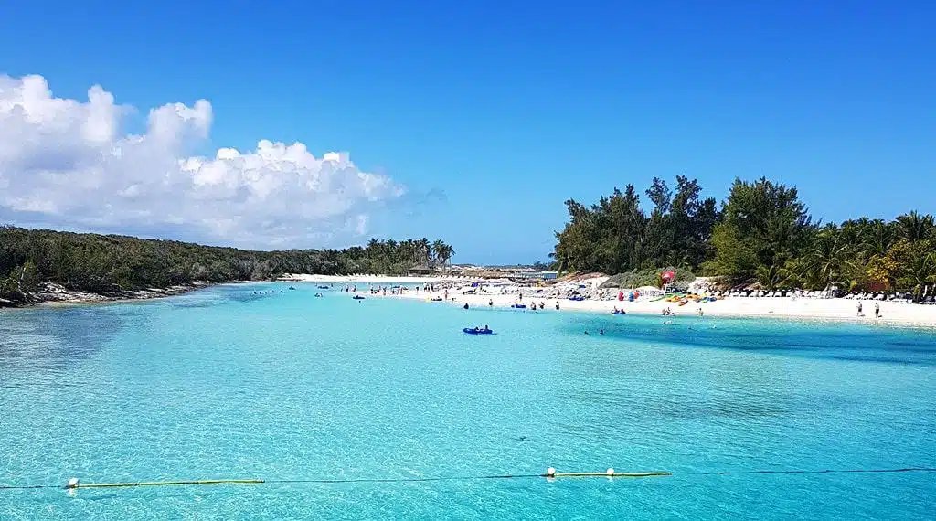 Blue Lagoon beach in Nassau