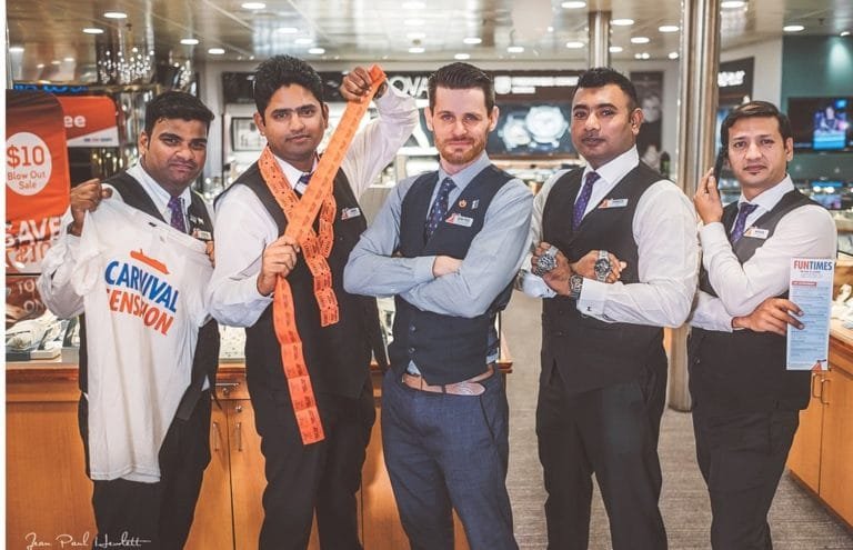 Sales Department onboard Carnival Sensation