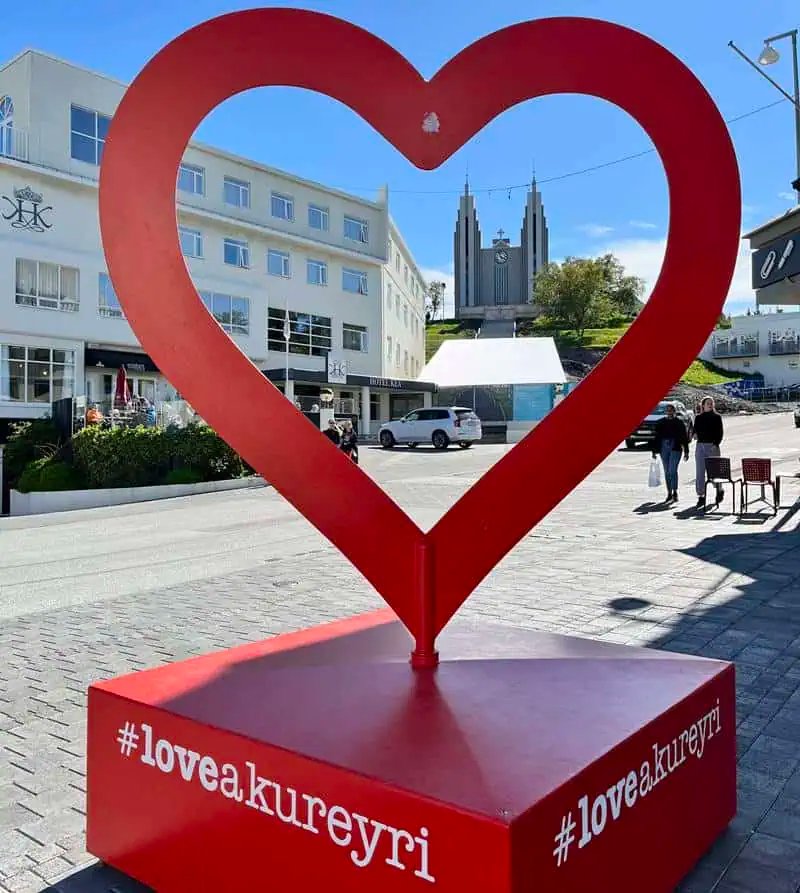 I love Akureyri sign