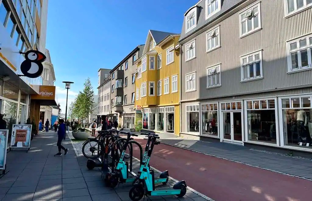 Reykjavik shopping street