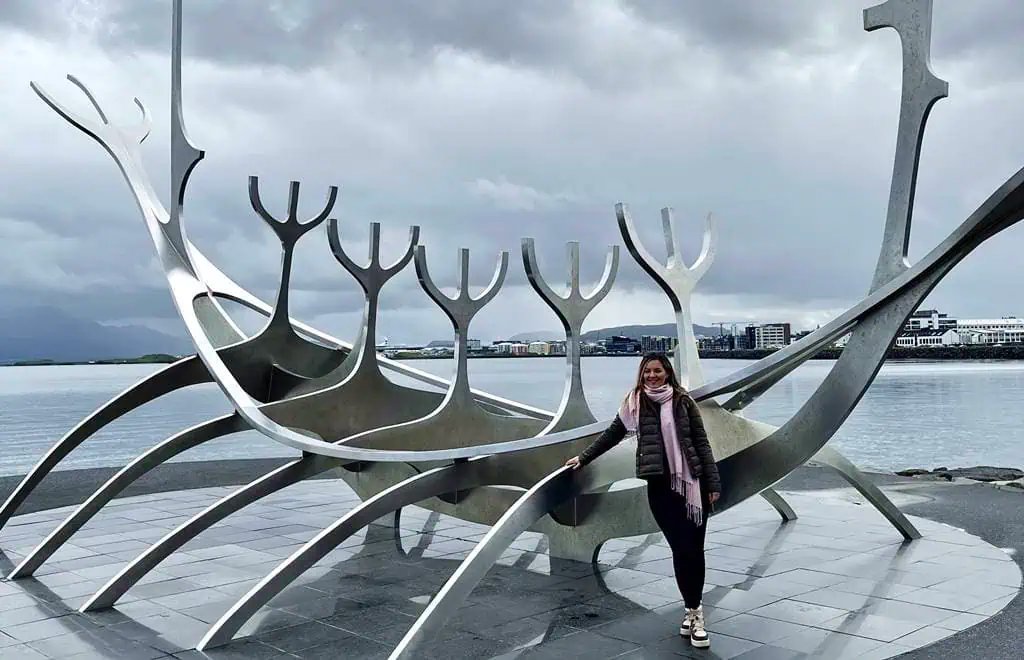 Sun Voyager statue in Reykjavik