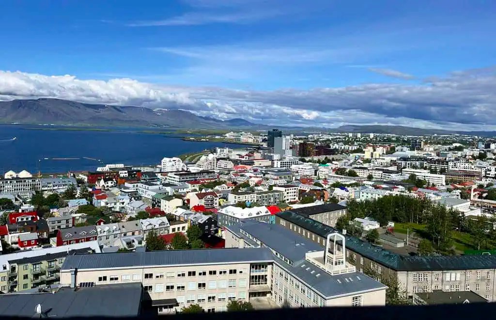 View of Reykjavik from Halgrimskirkja