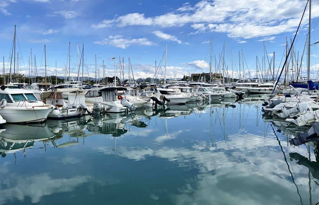 Antibes waterfront and yachts