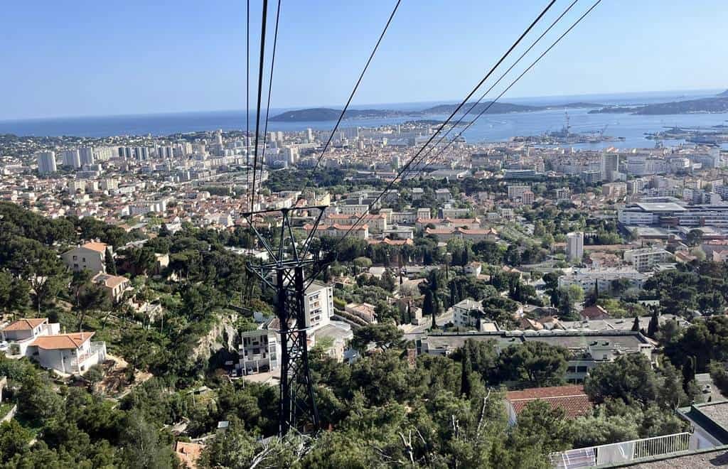 Mont Faron city panorama